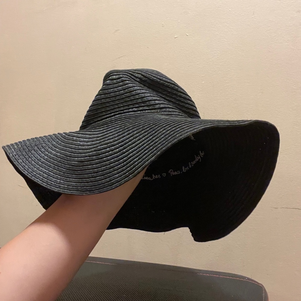 H&M Black Floppy Sun Hat (Size Large)